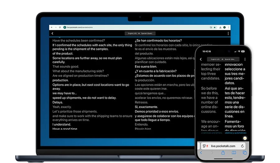 Pocketalk in classroom setting