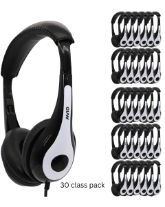 AVID-35 White Headset 30 Unit Classpack
