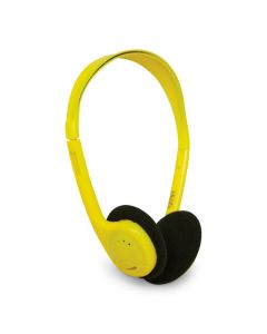 AVID EDUCATION AE-711 Stereo Headphone with 1/8" Plug in Yellow
