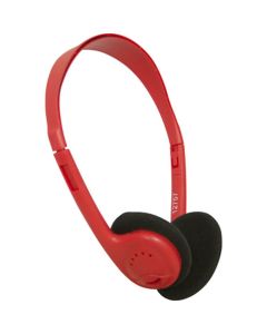 AVID EDUCATION AE-711 Stereo Headphone With 1/8" Plus in Red