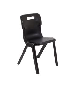 Titan 460 HIGH BLACK TITAN ONE PIECE POLYPROPYLENE CHAIR