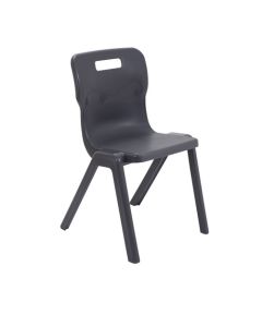 Titan 460 HIGH CHARCOAL TITAN ONE PIECE POLYPROPYLENE CHAIR