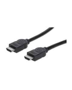 Manhattan HDMI Cable with Ethernet, 1080p@60Hz (High Speed), 7.5m, Male to Male, Black, Fully Shielded