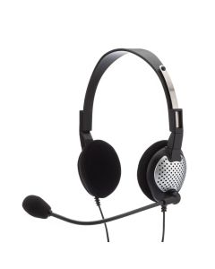 Andrea Communications NC-185 On Ear Stereo PC Computer Headset with Twin 3.5mm Jack Plugs