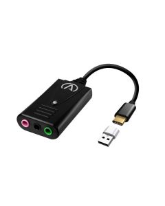 Andrea USB-C Audo Adapter for Headsets, Microphone and Speakers w/ USB Type-A Adapter