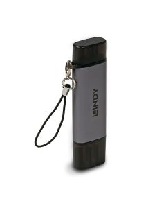 Lindy USB 3.2 Type C & A SD / Micro SD Card Reader