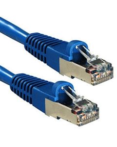 Lindy 0.5m CAT6a S/FTP LS0H Snagless Gigabit Network Cable, Blue