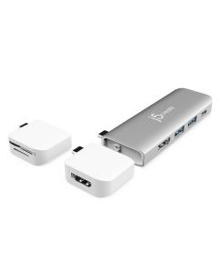 J5Create JCD387-N ULTRADRIVE Kit USB-C™ Dual-Display Modular Dock - Perfect for MacBook® / MacBook Air® / MacBook Pro®
