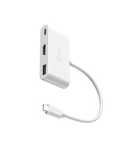 J5Create JCA379EW-N Eco-Friendly USB-C to HDMI & USB Type-A with Power Delivery