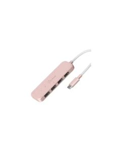 J5Create JCH341ER-N (Misty Rose) Eco-Friendly USB-C to 4-Port Type-A Gen 2 Hub