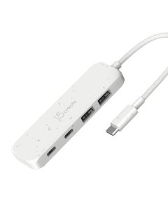 J5Create JCH342EW-N (Nature White) Eco-Friendly USB-C to 4-Port Type-C & Type-A Gen 2 Hub