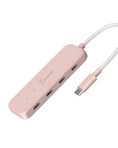 J5Create JCH345ER-N (Earth Rose) Eco-Friendly USB-C to 4-Port Type-C Gen 2 Hub