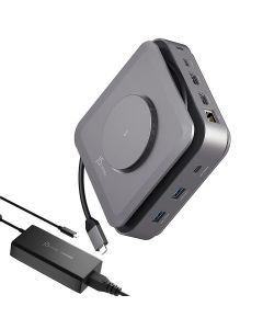 J5Create JCD3199P-FN USB-C Dock Dual 4K HDMITM with 140W GaN PD3.1 Power Adapter