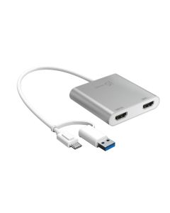 J5Create 8K USB-C to Dual HDMI Display Adapter