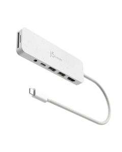 J5Create USB-C Multi-Port Hub with Power Delivery - White