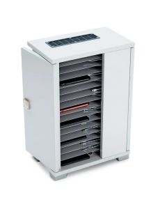 LapCabby Lyte Wall Door 16 Mobile Phone - Wall OR Desk mounted for 16 smartphones, mobile phones and other handheld USB devices up to 7�