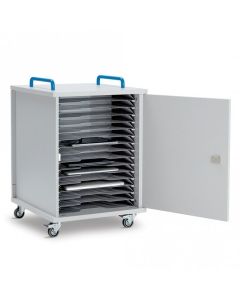 LapCabby Lyte Single Door 16 Metal Shelf Mobile Mobile - 16 laptops, tablets or chromebooks up to 15.6�