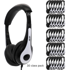 AVID-35 White Headset 30 Unit Classpack
