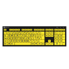 Logickeyboard XLPrint NERO PC Black on Yellow UK VA lo Keyboard