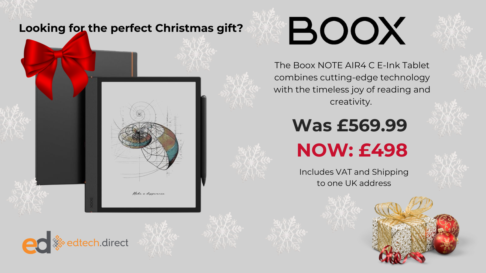 Boox he Boox NOTE AIR4 C E-Ink Tablet combines cutting-edge technology with the timeless joy of reading and creativity. 