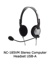 Andrea Communications NC-181 Monaural Computer Headset with Twin 3.5mm Plugs