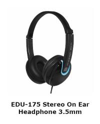 Andrea Communications EDU-175 Stereo On Ear Headphone with 3.5mm Jack Plug