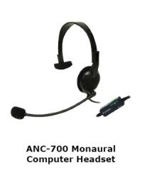 Andrea Communications ANC-700 Monaural Computer Headset with Active Noise Cancellation