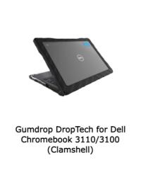 Gumdrop DropTech for Dell Chromebook 3110/3100 (Clamshell)