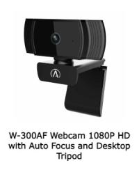 Andrea Communications W-300AF Webcam 1080P HD with Auto Focus and Desktop Tripod