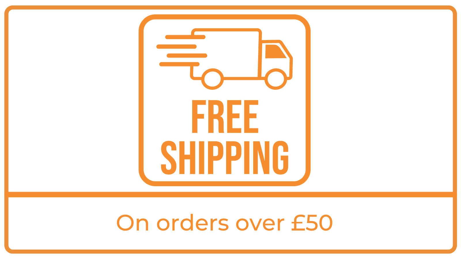 Free Delivery on all orders above £50